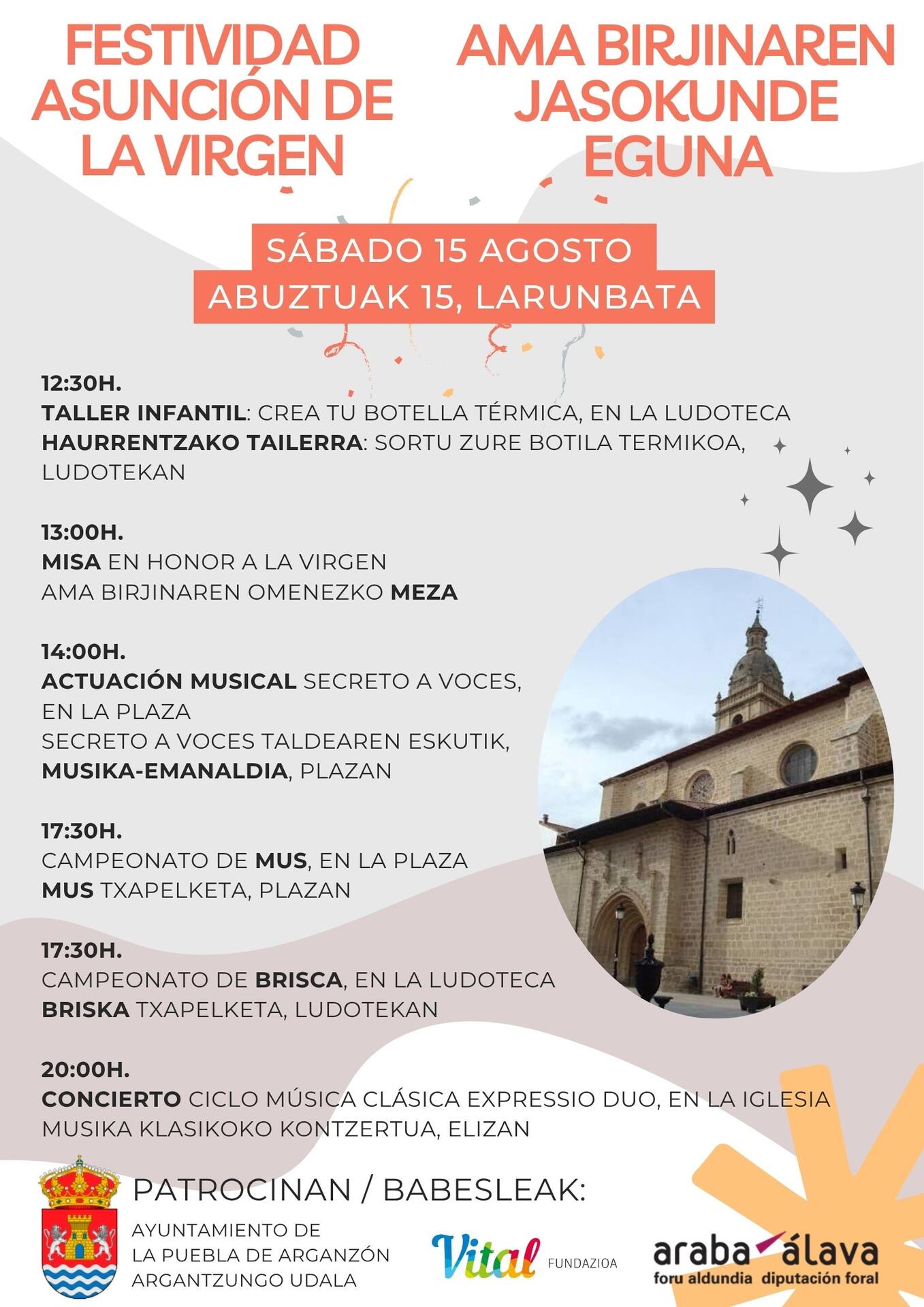 Festividad del 15 de agosto de 2026